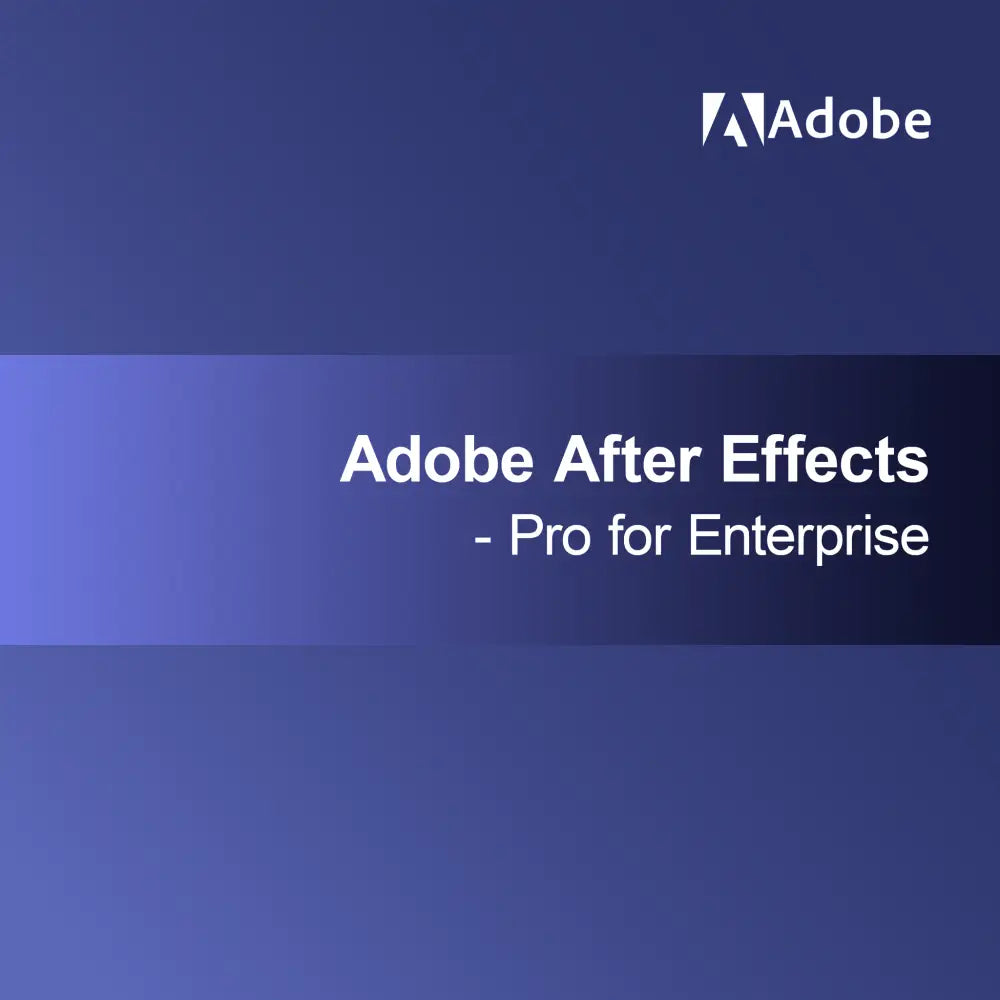 Adobe After Effects - Pro voor Enterprise