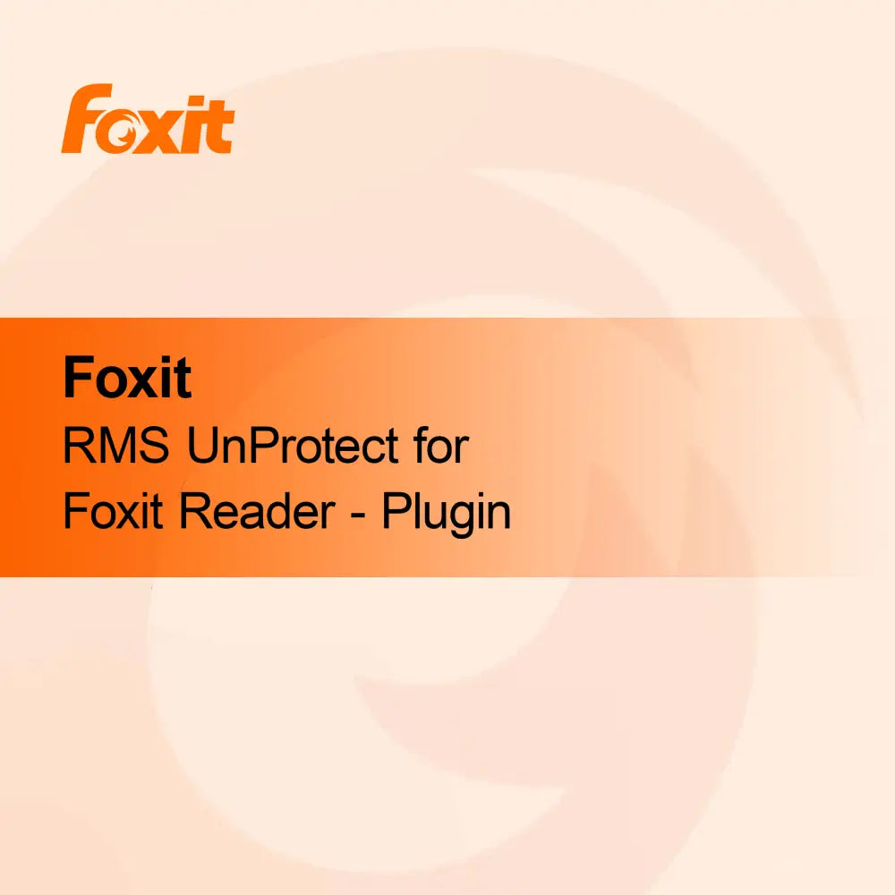 Foxit RMS UnProtect voor Foxit Reader - Plugin