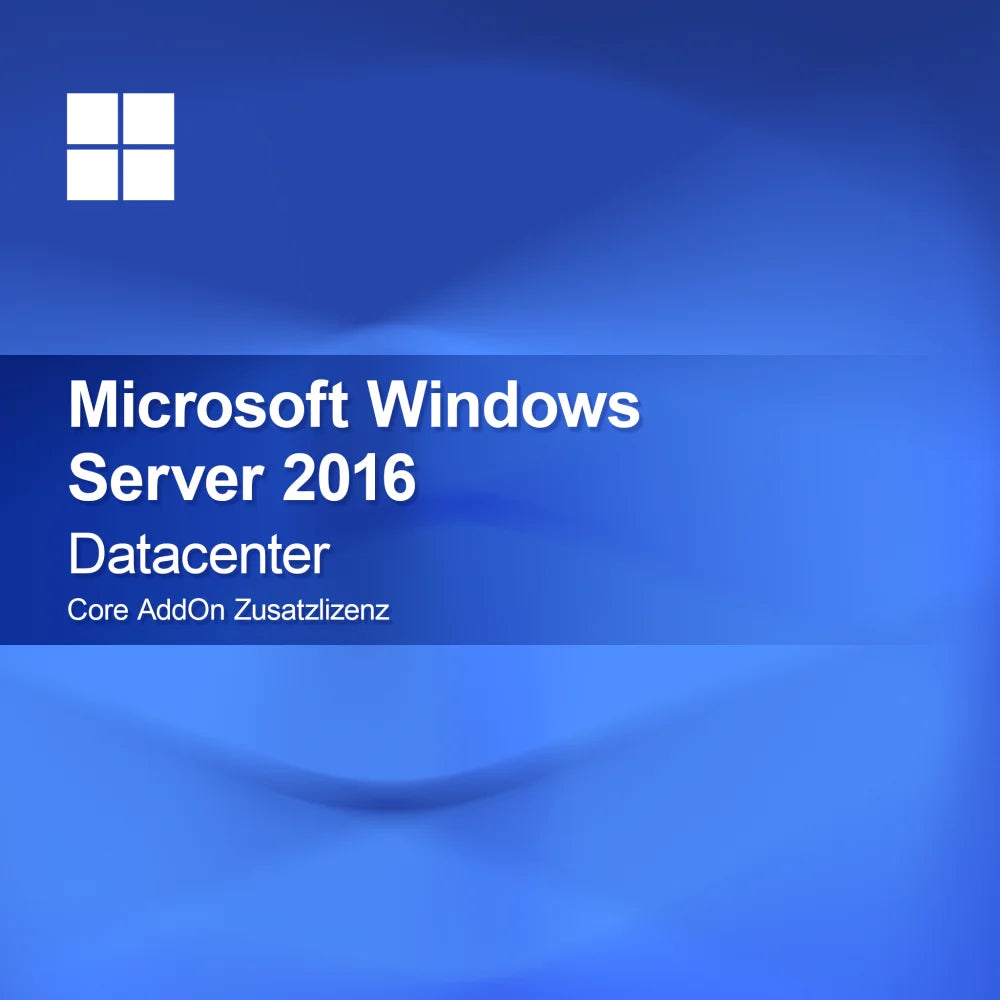Microsoft Windows Server 2016 Datacenter, Core AddOn Zusatzlizenz