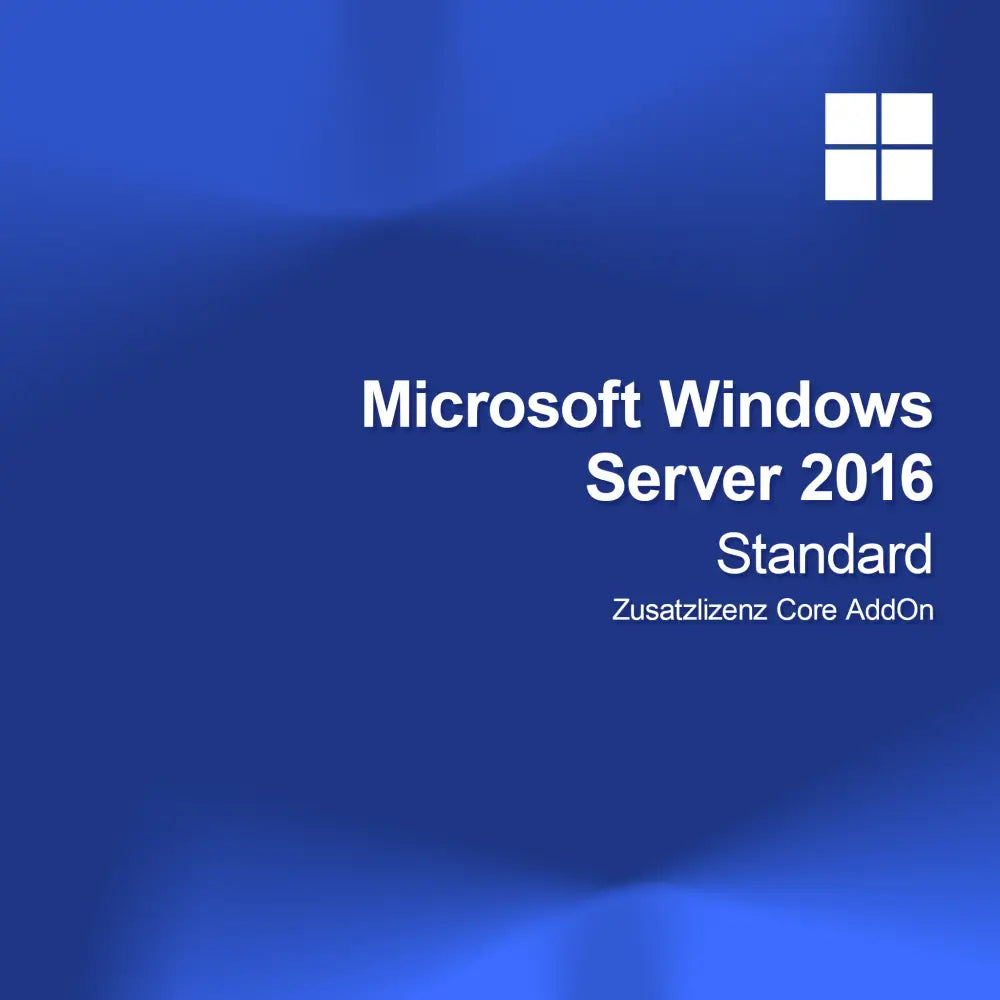 Microsoft Windows Server 2016 Standard Extra-licentie Core AddOn