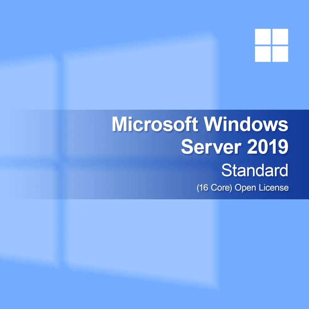 Microsoft Windows Server 2019 Standaard (16 Core) Open Licentie