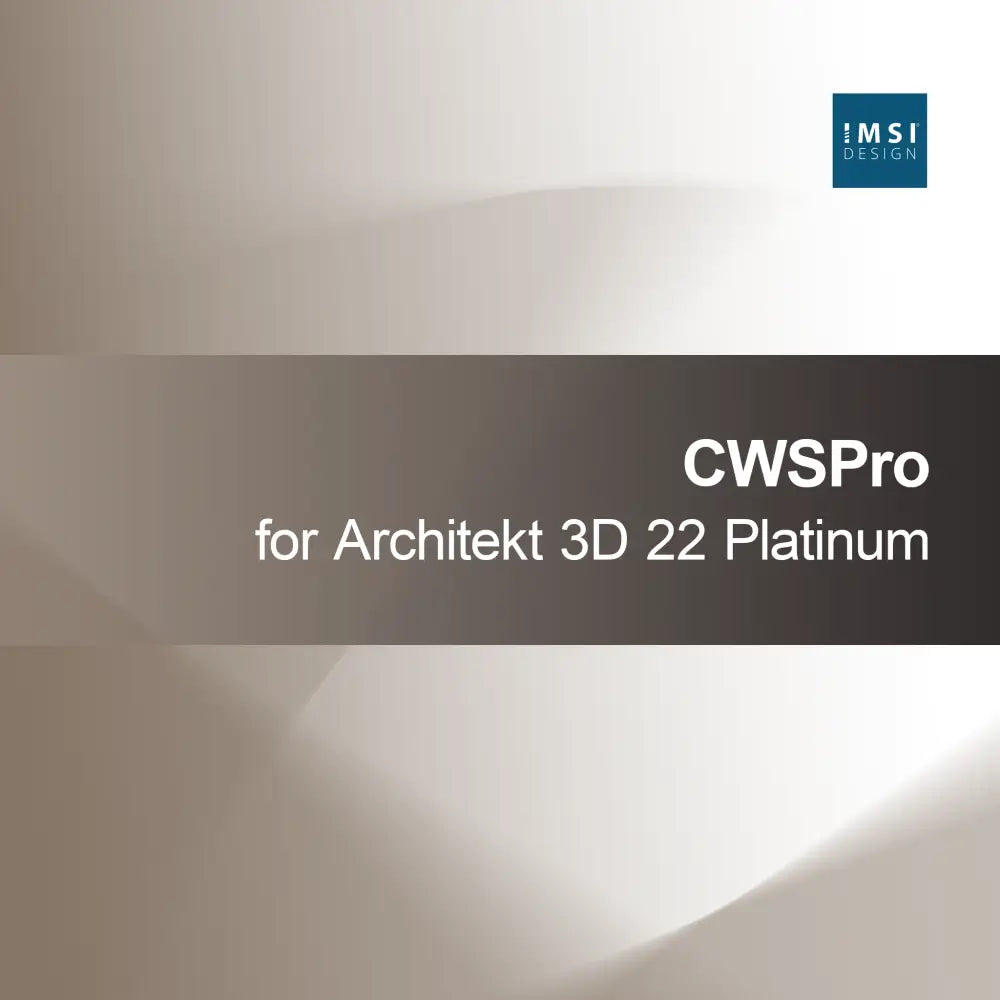 CWSPro voor Architekt 3D 22 Platinum