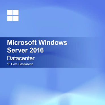 Microsoft Windows Server 2016 Datacenter 16 Core Basislicentie