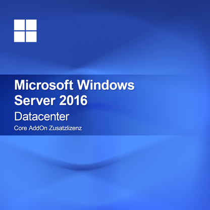 Microsoft Windows Server 2016 Datacenter, Core AddOn Zusatzlizenz