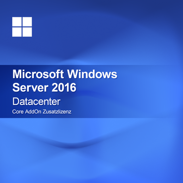 Microsoft Windows Server 2016 Datacenter, Core AddOn aanvullende licentie