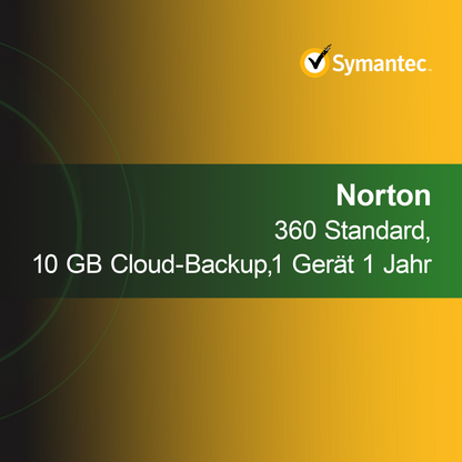 Norton 360 Standard, 10 GB cloudback-up, 1 apparaat 1 jaar